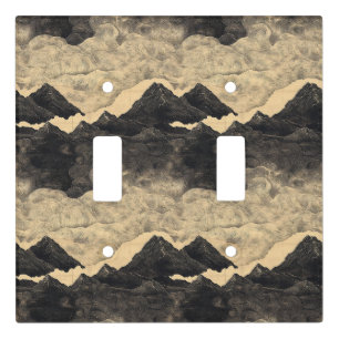 Vintage Mountain Clouds Landscape (2) Light Switch Cover