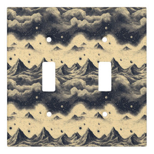 Vintage Mountain Clouds Landscape (3) Light Switch Cover