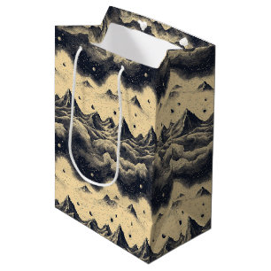 Vintage Mountain Clouds Landscape (3) Medium Gift Bag