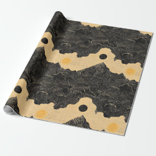 Vintage Mountain Clouds Landscape (4) Wrapping Paper
