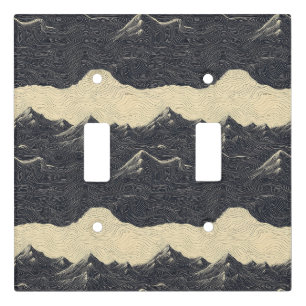 Vintage Mountain Clouds Landscape (6) Light Switch Cover