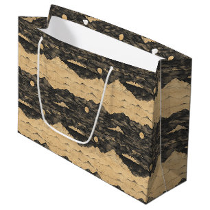 Vintage Mountain Clouds Landscape (7) Large Gift Bag