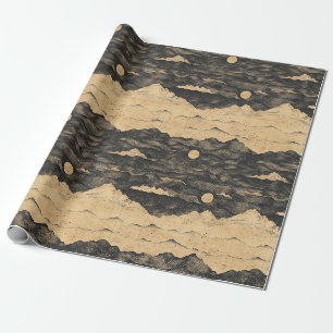 Vintage Mountain Clouds Landscape (7) Wrapping Paper