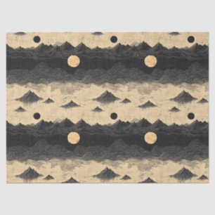 Vintage Mountain Clouds Landscape (9) Tissue Paper