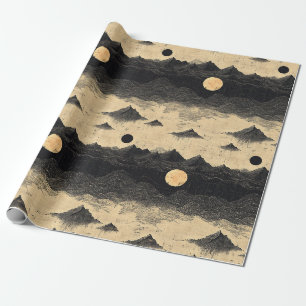 Vintage Mountain Clouds Landscape (9) Wrapping Paper