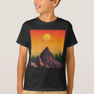 VINTAGE MOUNTAIN NATURE SUNSET T-Shirt