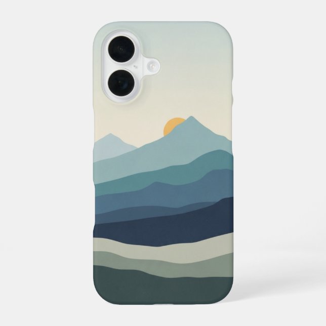 Vintage Mountain Range iPhone Case (Back)