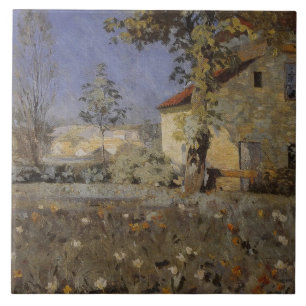 Vintage Mourier-Petersen House in Garden Ceramic Tile