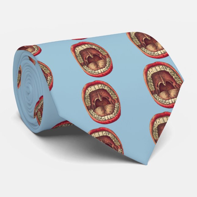 Vintage Mouth Tie (Rolled)