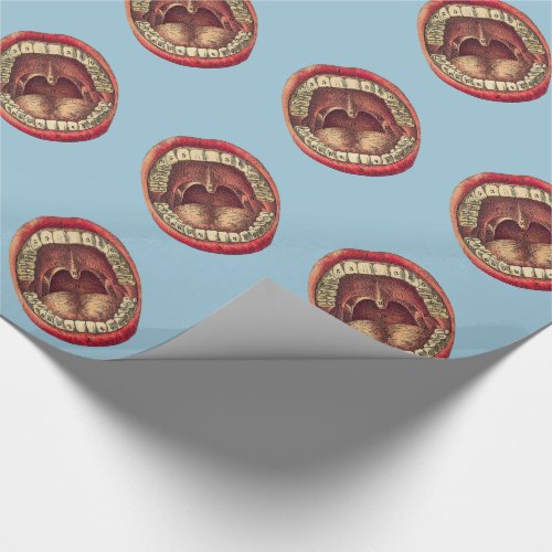 Vintage Mouth Wrapping Paper