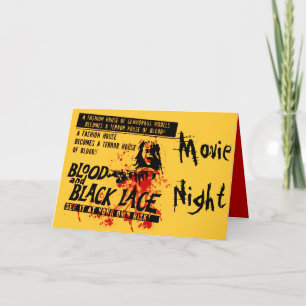 Vintage Move Night Invitation