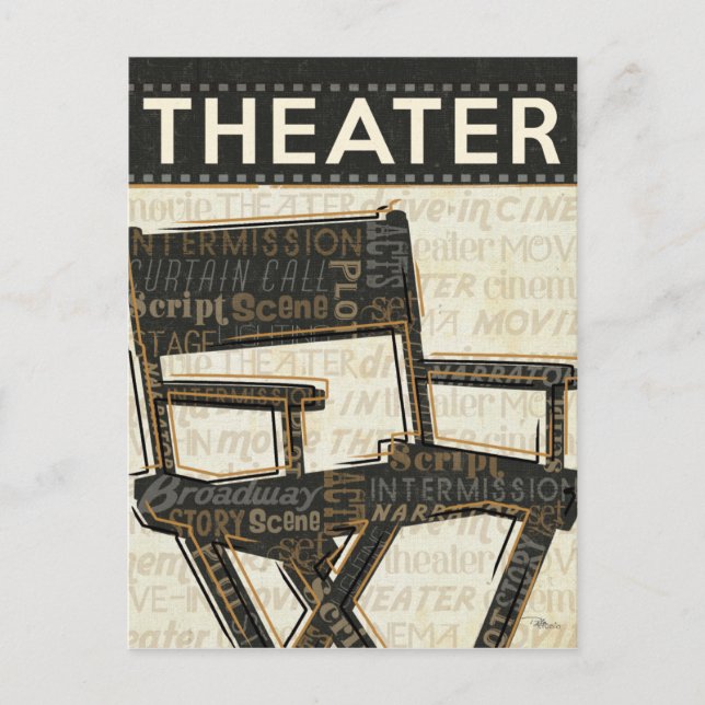 Vintage Movie Chair Postcard (Front)