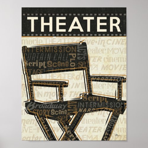 Vintage Movie Chair Poster