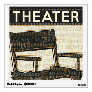 Vintage Movie Chair Wall Decal