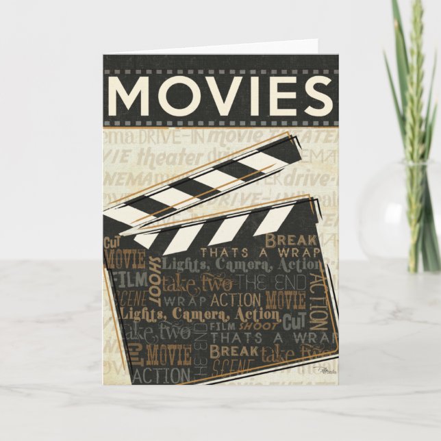 Vintage Movie Clapper Card (Front)