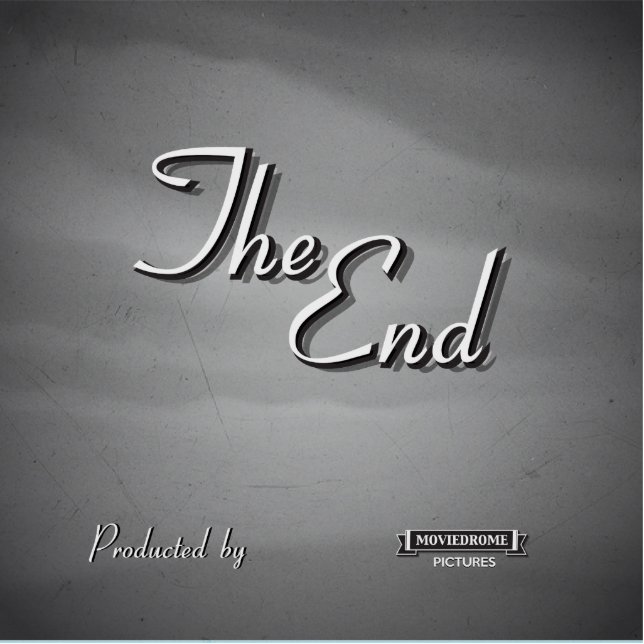 Vintage Movie Credit Cutout (Front)