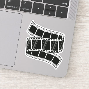 Vintage Movie Filmstrip Photography Vinyl Sticker