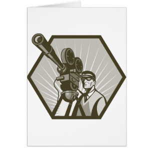 Vintage movie or television film camera director cards