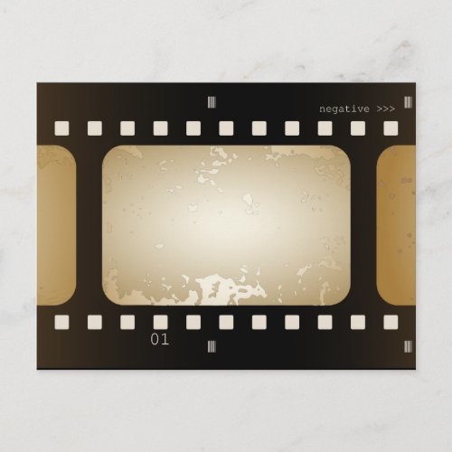 Vintage Movie Photo Film Strip Film Photo Postcard