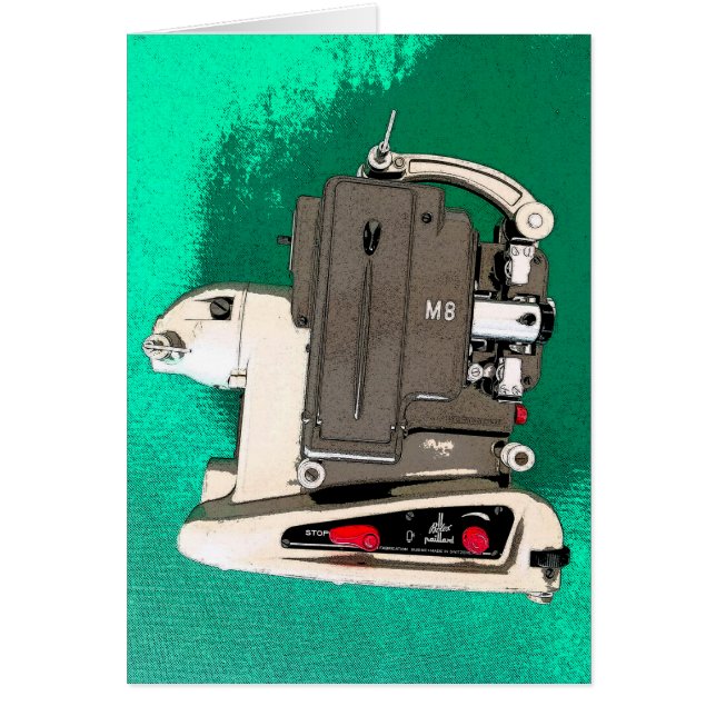 Vintage movie projector cards (Front)