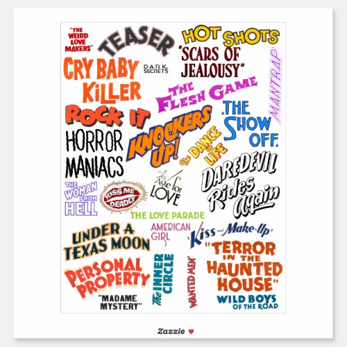 Vintage movie Quotes Sayings phrases Text Words  Sticker