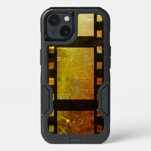 Vintage movie reel film black yellow iPhone 13 case