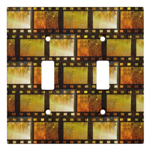 Vintage movie reel film light switch cover