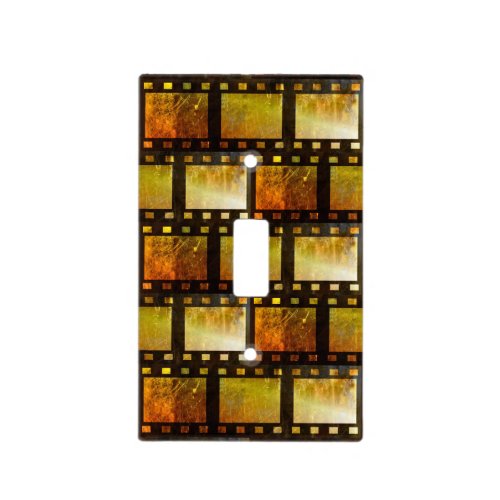 Vintage movie reel film light switch cover