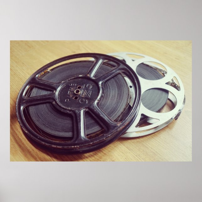 Vintage Movie reel film Poster (Front)