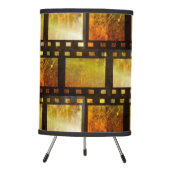 Vintage movie reel film tripod lamp (Front)