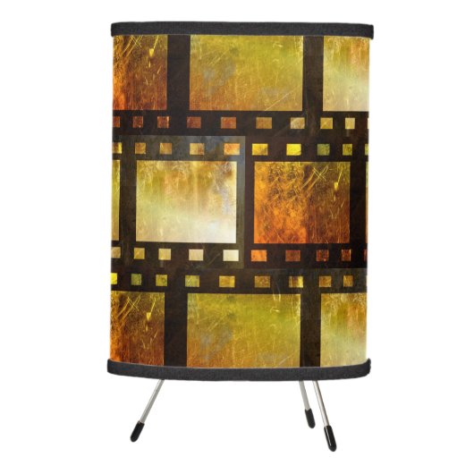 Vintage movie reel film tripod lamp (Right)