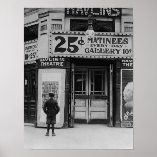 Vintage Movie Theater Marquee - St. Louis - 1910 Poster