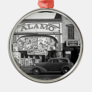 Vintage Movie Theater Metal Ornament