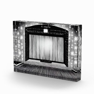 Vintage Movie Theater Photo Block