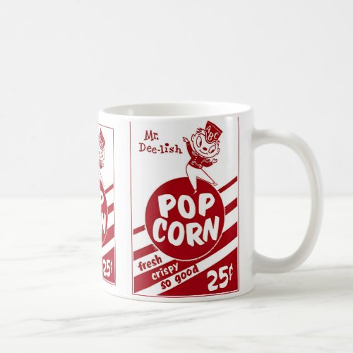 Vintage Movie Theater Popcorn Mr Dee_lish Coffee Mug