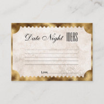 Vintage Movie Ticket Bridal Date Night Ideas