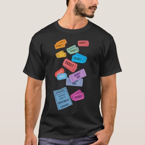 Vintage Movie Tickets Collection T_Shirt
