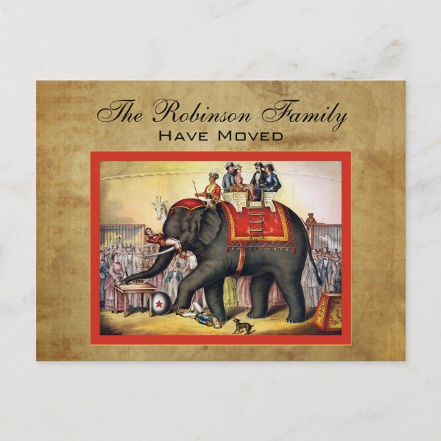 Vintage Moving Announcements (Front)