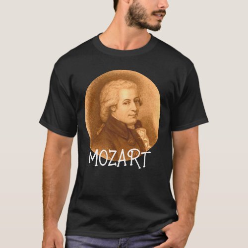 Vintage Mozart Art Cute Classical Music Lover T_Shirt