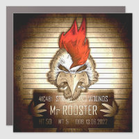 Vintage Mr Rooster Car Magnet