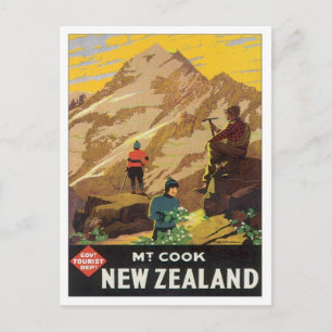 Vintage Mt.Cook New Zealand Postcard