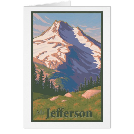 Vintage Mt. Jefferson Card (Front)
