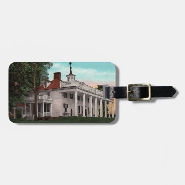 Vintage Mt. Vernon Luggage Tag (Front Horizontal)