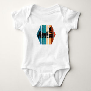 Vintage Mtb Downhill Mountain Biking Baby Bodysuit