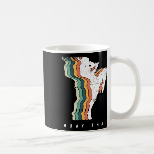 Vintage Muay Thai Fighter Thailand Boxing Mma Mart Coffee Mug