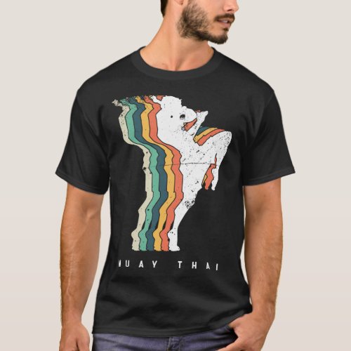 Vintage Muay Thai Fighter Thailand Boxing Mma Mart T-Shirt