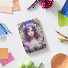 Vintage Mucha Style Beautiful Woman Portrait iPad Mini Cover