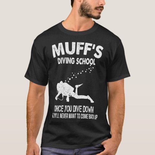 Vintage Muffs Diving School  T_Shirt