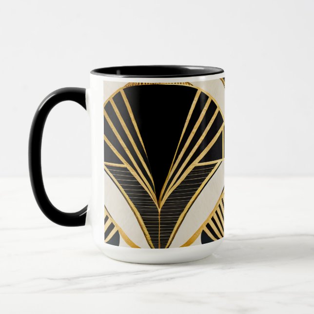 Vintage Mug "Golden Art Deco" (Left)