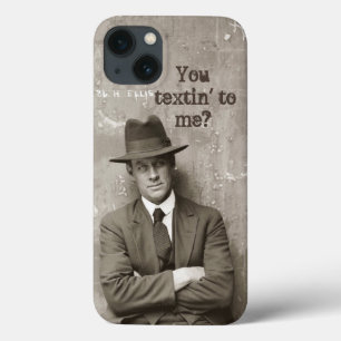 Vintage mugshot mafia gangster funny iPhone 13 case